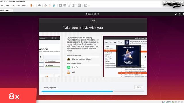 How to Install Ubuntu 19.10 on VMware Workstation 15 | SYSNETTECH Solutions смотреть онлайн
