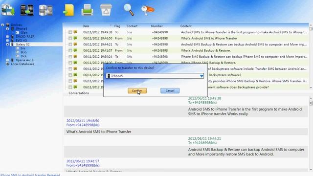 Transfer SMS messages from Samsung Android to iPhone 5 смотреть онлайн