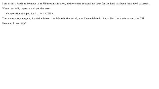 Unix & Linux: Emacs key problem смотреть онлайн