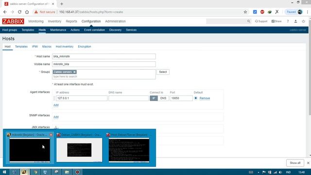 Penambahan Host mikrotik,debian dan windows смотреть онлайн
