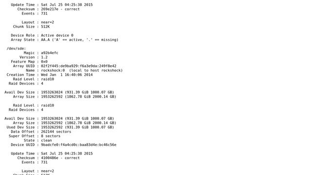 Unix & Linux: mdadm RAID10 - change broken disk смотреть онлайн