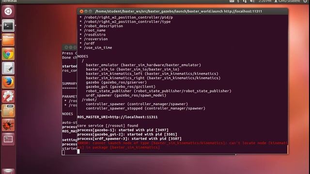 Baxter Gazebo Simulation starter смотреть онлайн