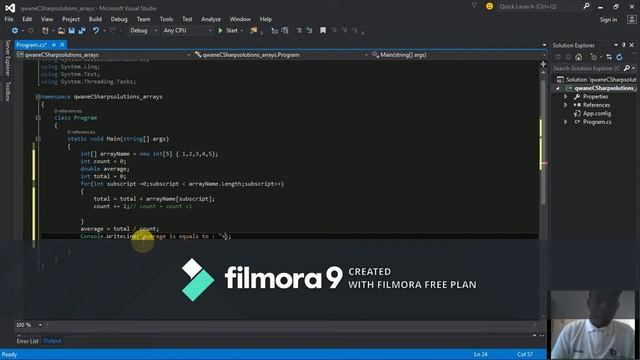 qwane c# solutions - Intro to Parallel arrays смотреть онлайн