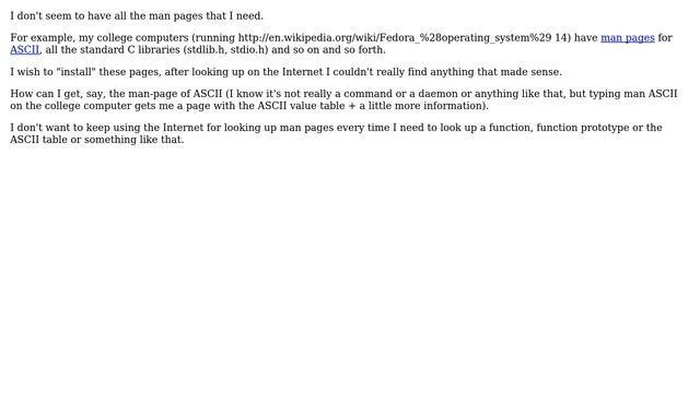 Man pages in Linux смотреть онлайн