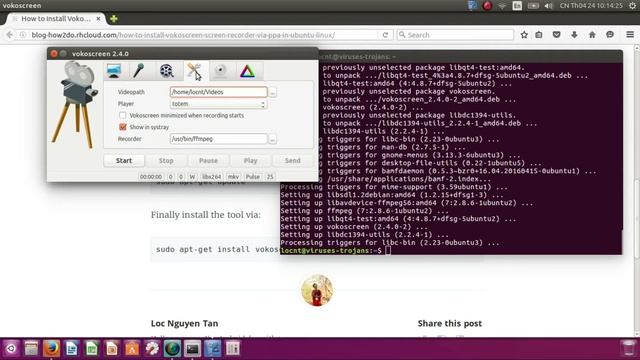 How to Install Vokoscreen Screen Recorder via PPA in Ubuntu Linux 23 April 2016 on Ubuntu смотреть онлайн