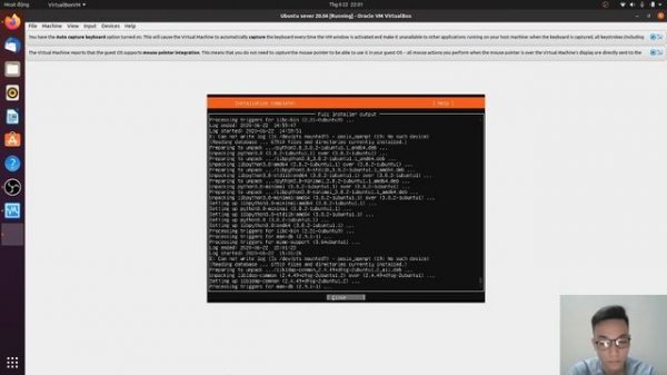 Install Ubuntu server 20.04 LTS on Virtualbox