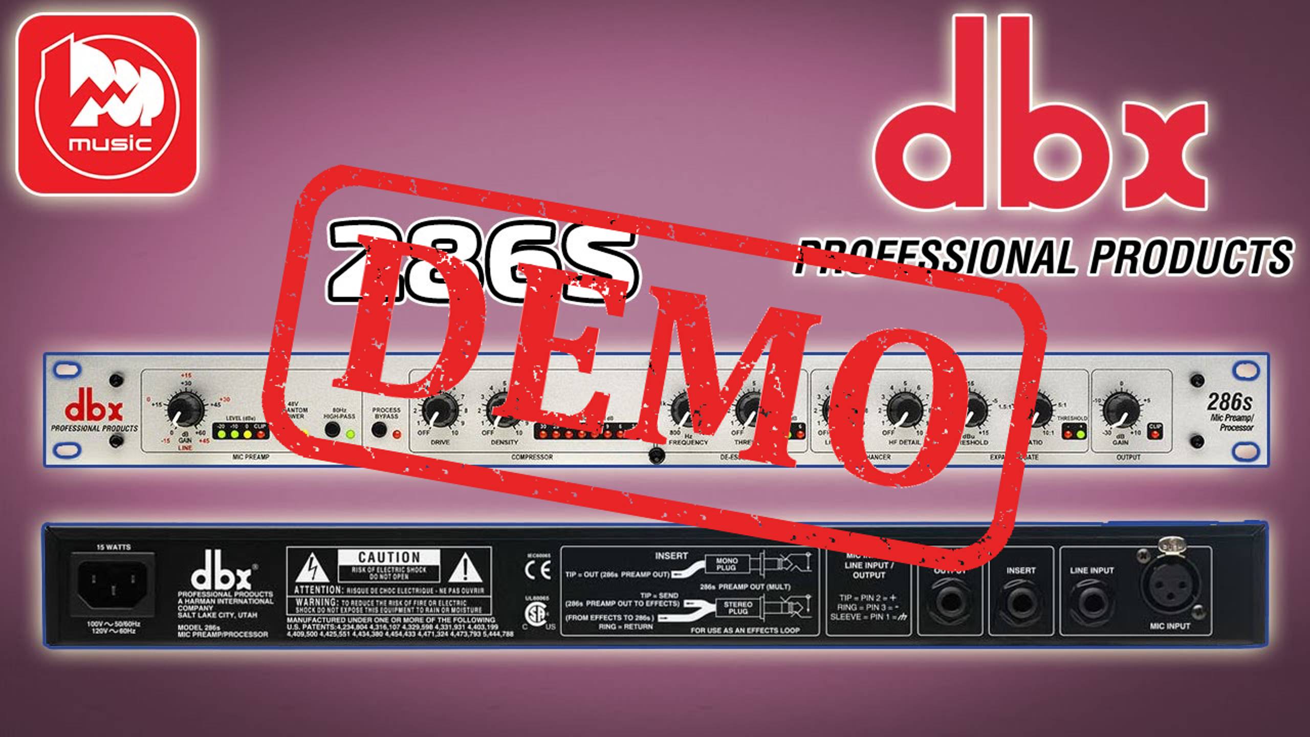 Предусилитель DBX 286S - демонстрация звучания