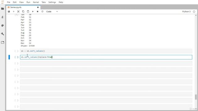inplace parameter, sort values & sort index смотреть онлайн
