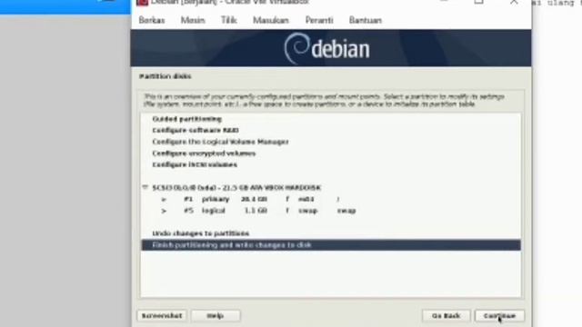 Tutorial instalasi Linux Debian pada Virtual box смотреть онлайн