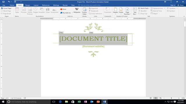 Insert A Cover Page In Word Document смотреть онлайн