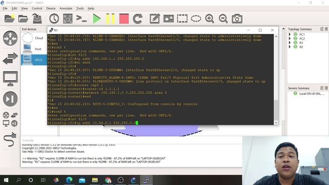 Setting Dan Konfigurasi OSPF Router Di GNS3!!! UAS Jaringan Komputer Lanjut P2K. смотреть онлайн