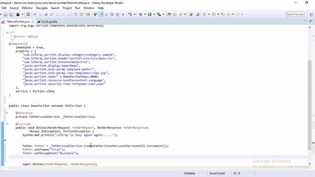 Liferay DXP 7.2 Tutorial 05- Resolve dependency in Liferay DXP 7.2 | Call Service Builder in Portle смотреть онлайн
