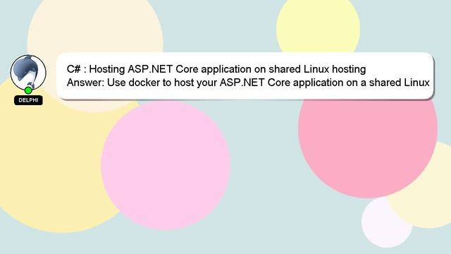 C# : Hosting ASP.NET Core application on shared Linux hosting смотреть онлайн
