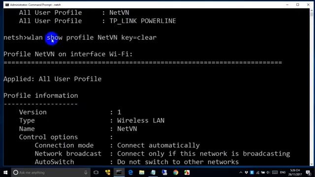 CMD SHOW WIFI PASSWORD ON WINDOWS 10 8 1 7 смотреть онлайн
