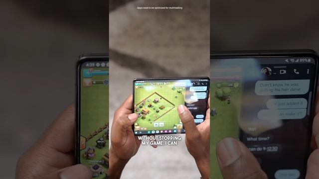 Multitasking on the @samsung galaxy #zfold5 powered by @android is 🔥 #sponsored @googleplay смотреть онлайн