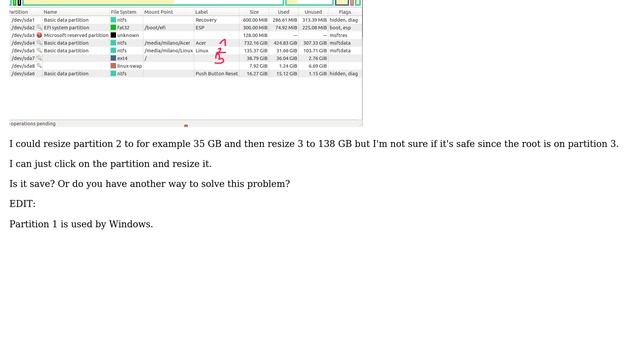 Ubuntu: Resize root partition or use another? смотреть онлайн