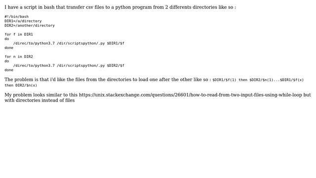 Unix & Linux: Load files from different directories one after the other смотреть онлайн