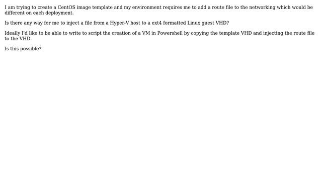 How to inject a file into a Linux VM running on Hyper-V? смотреть онлайн