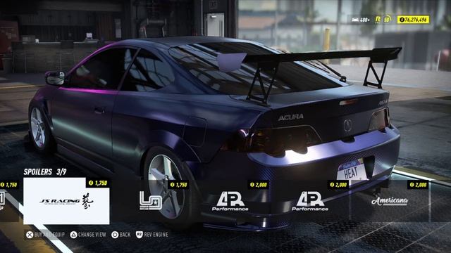 NFS HEAT: ACURA RSX-S Racecar with Carbon Body! смотреть онлайн
