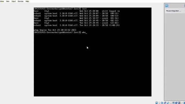 Tugas 1 Administrasi Server "Memasukan perintah Last dan Who - by CentOs" смотреть онлайн