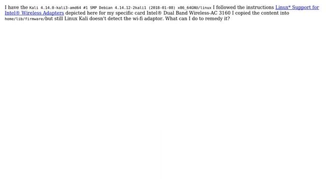 Kali linux(Virtual Box) doesn't detect the physical wifi adapter ( Intel Dual Band Wireless-AC... смотреть онлайн