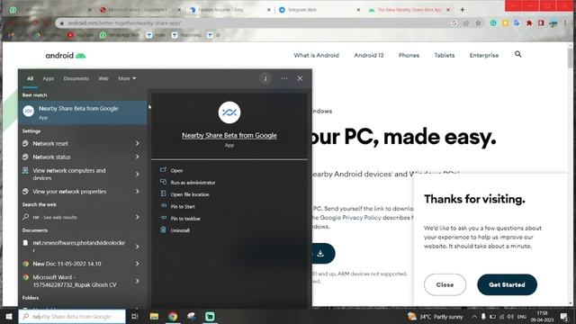 NEARBY SHARE on Windows Computer, transfer files between your phone & PC, Learn how to use it смотреть онлайн