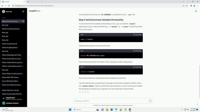 python set environment variable permanently linux смотреть онлайн