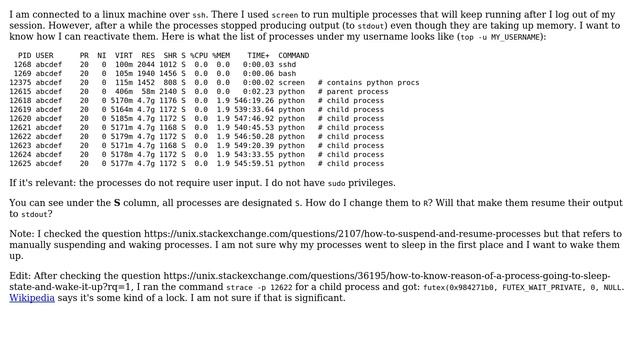 Unix & Linux: How to wake up inactive processes in linux? смотреть онлайн