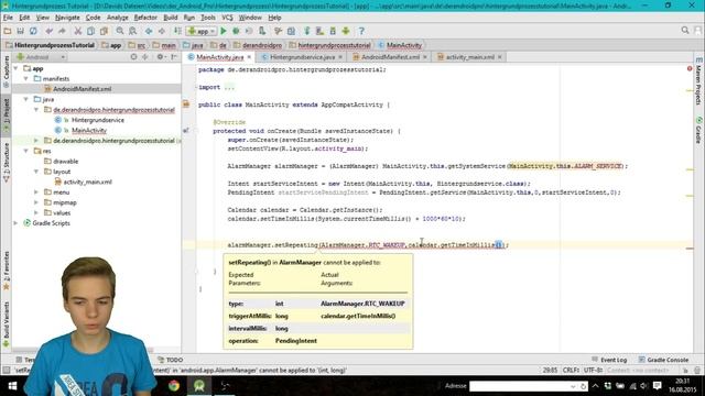 Hintergrundprozess: Etwas alle 10 Minuten ausführen - Android Apps programmieren [Deutsch / German] смотреть онлайн