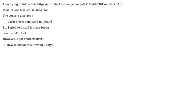 Unix & Linux: block command line not found смотреть онлайн