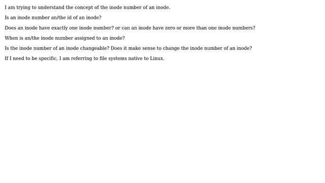 Unix & Linux: Is an inode number a non-changeable id of an inode? смотреть онлайн