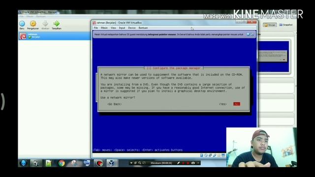 Tutorial install Linux Debian menggunakan media virtual box смотреть онлайн