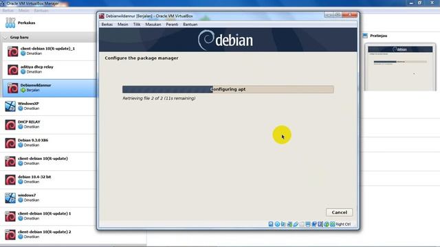 CARA MENGINSTAL LINUX DI VIRTUAL BOX MENGGUNAKAN DEBIAN 64-BIT смотреть онлайн