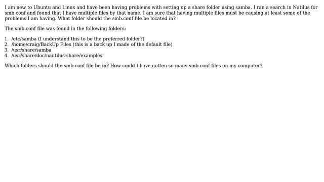 Ubuntu: Multible smb.conf files смотреть онлайн