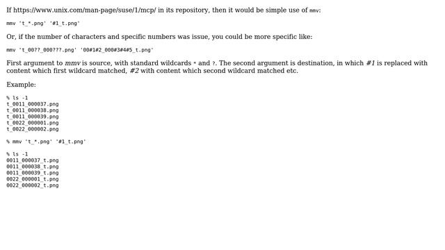 Unix & Linux: Change some file names (prefix to postfix) (4 Solutions!!) смотреть онлайн