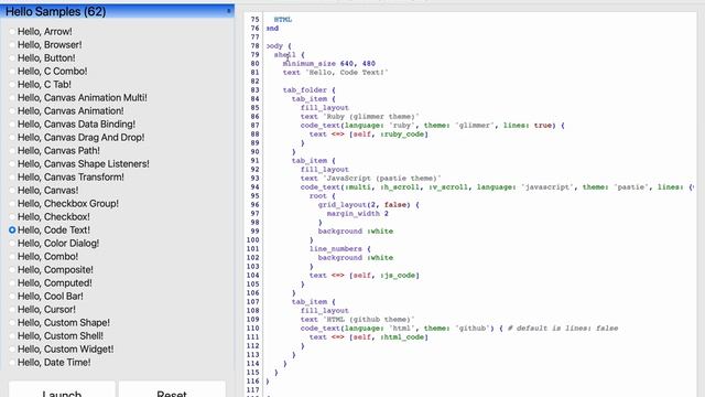 Glimmer DSL for SWT Video Tutorial 11 - Hello, Code Text! смотреть онлайн