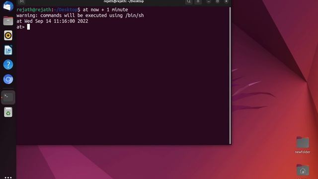 Job scheduling with AT command in LiNUX | UBUNTU смотреть онлайн