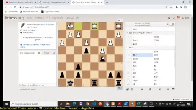 Revisión torneo temático 25.11.2020 - Jugador Acleico смотреть онлайн