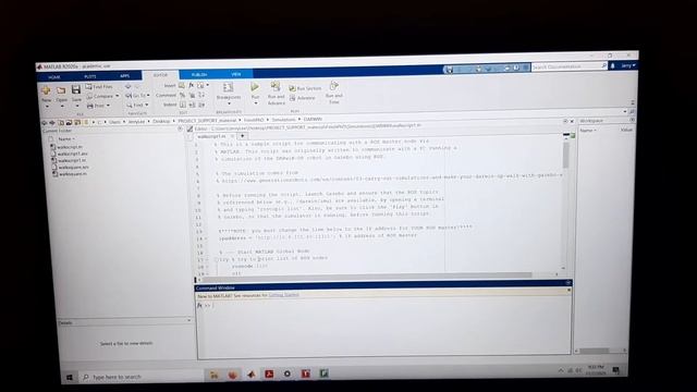 MATLAB control of DARWIN-OP robot in ROS-Gazebo simulation on separate PC смотреть онлайн