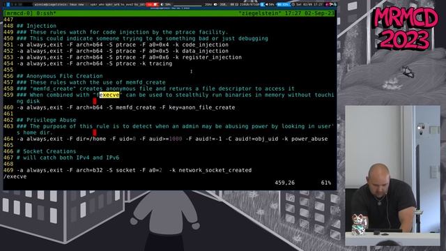 MRMCD2023 Linux Audit Framework - An Introduction смотреть онлайн