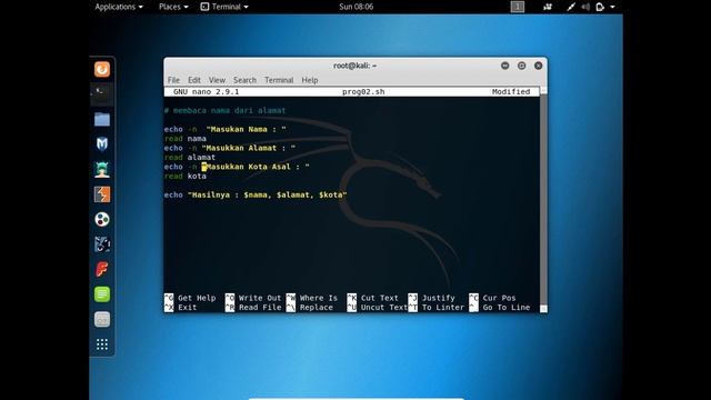 Pemrograman Shell 1 Pada Sistem Oprasi Linux (Kali) #6 смотреть онлайн