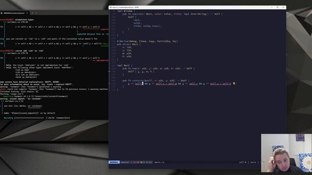 Implementing windows in a terminal in Rust (part 1) смотреть онлайн