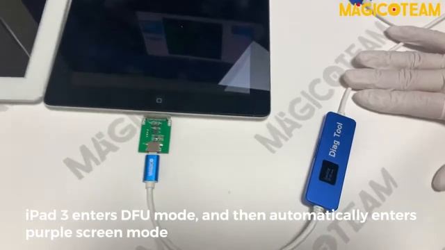 Magico Diag Tool iPad 2 3 enter the purple screen смотреть онлайн