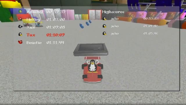 GAMEPLAY SUPERTUXKART EN LINUX MINT 17.2 KDE REVIEW смотреть онлайн