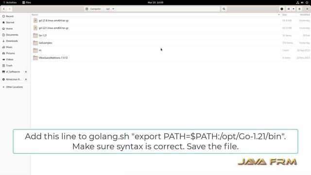 How to install golang 1.21 on AlmaLinux 9 from zip archive - GO 1.21 installation on linux смотреть онлайн