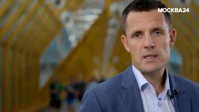 Фрагмент сюжета телеканала Москва 24 о набережной Марка Шагала в квартале Зиларт смотреть онлайн