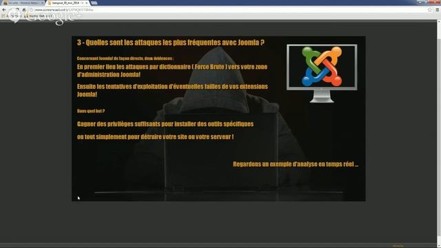 Hangout Joomla! : La sécurité avec le CMS Joomla! смотреть онлайн