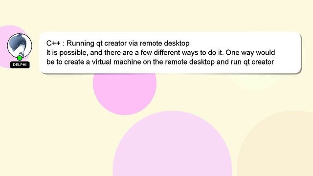C++ : Running qt creator via remote desktop смотреть онлайн