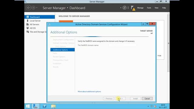 HDP-2.6.3 Active Directory Installation configuration Using Windows Server 2012 смотреть онлайн