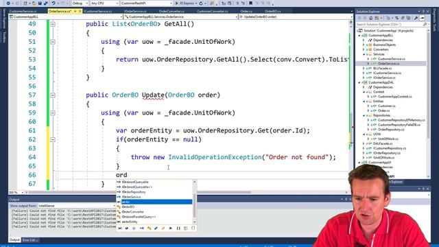 Building a REST API in NET Core | S3P53| Implement Update Order in the Service смотреть онлайн